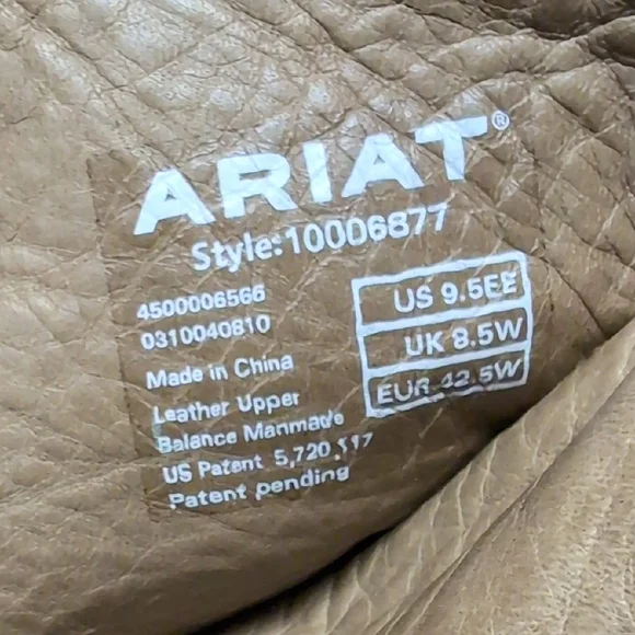 Ariat "Rambler" Classic Leather Cowboy Boots - Picture 8 of 10